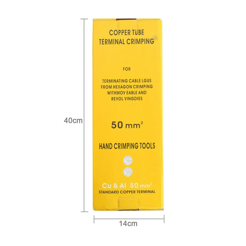 Cable Lug HX-50B 6-50mm² Crimp Pliers Wire Connector Cu/Al Terminal Crimper Tool