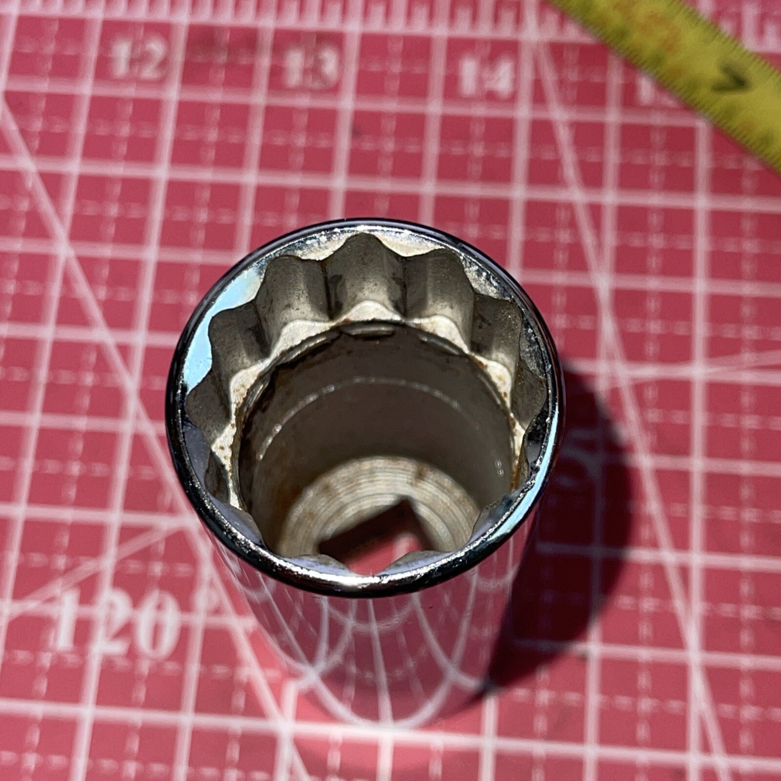 Armstrong USA 1 in SAE 1/2 Drive 12 Point Deep Socket Vintage 1”