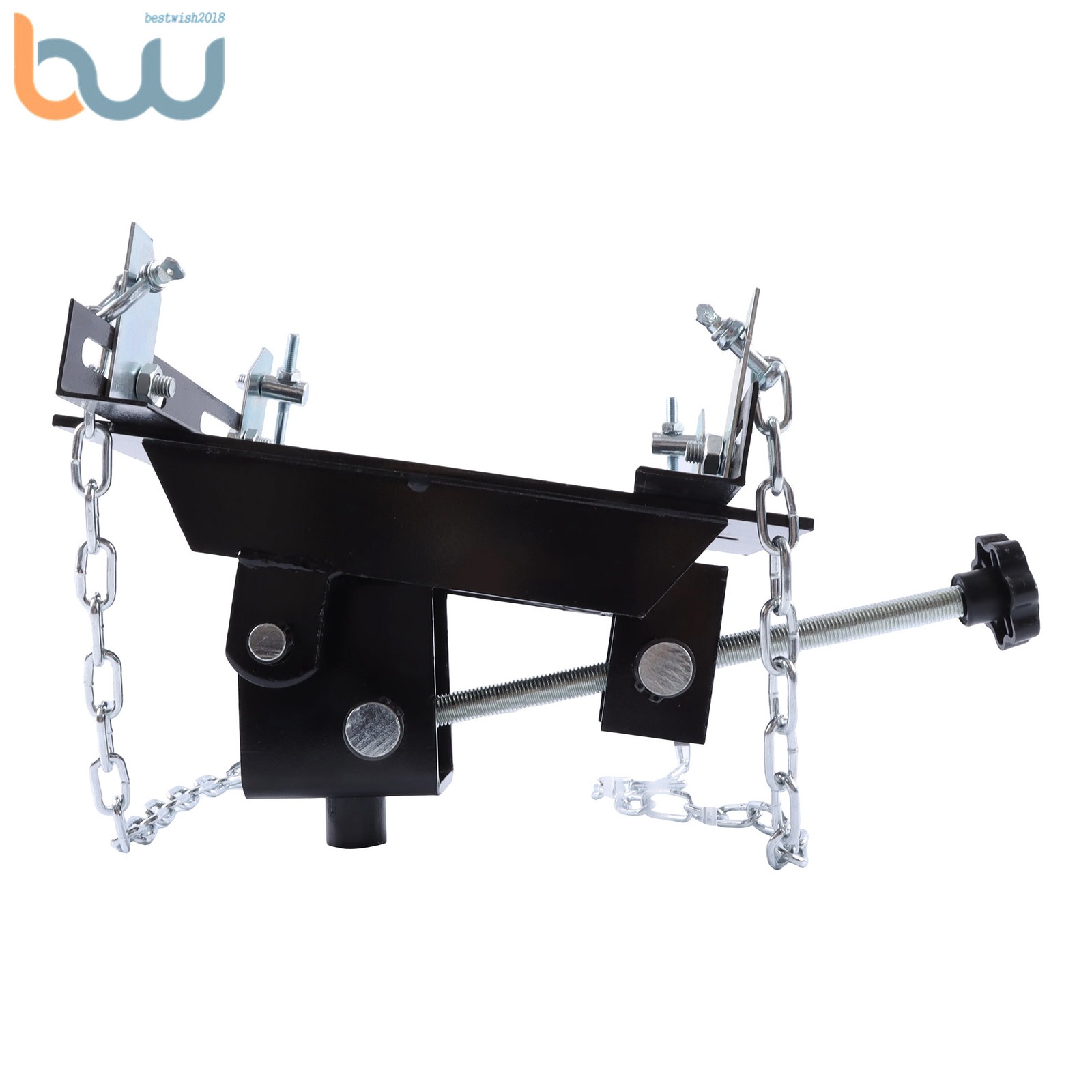 Transmission Floor Jack Adapter 1100lbs Capacity 1/2 Ton for Repair Tool Black