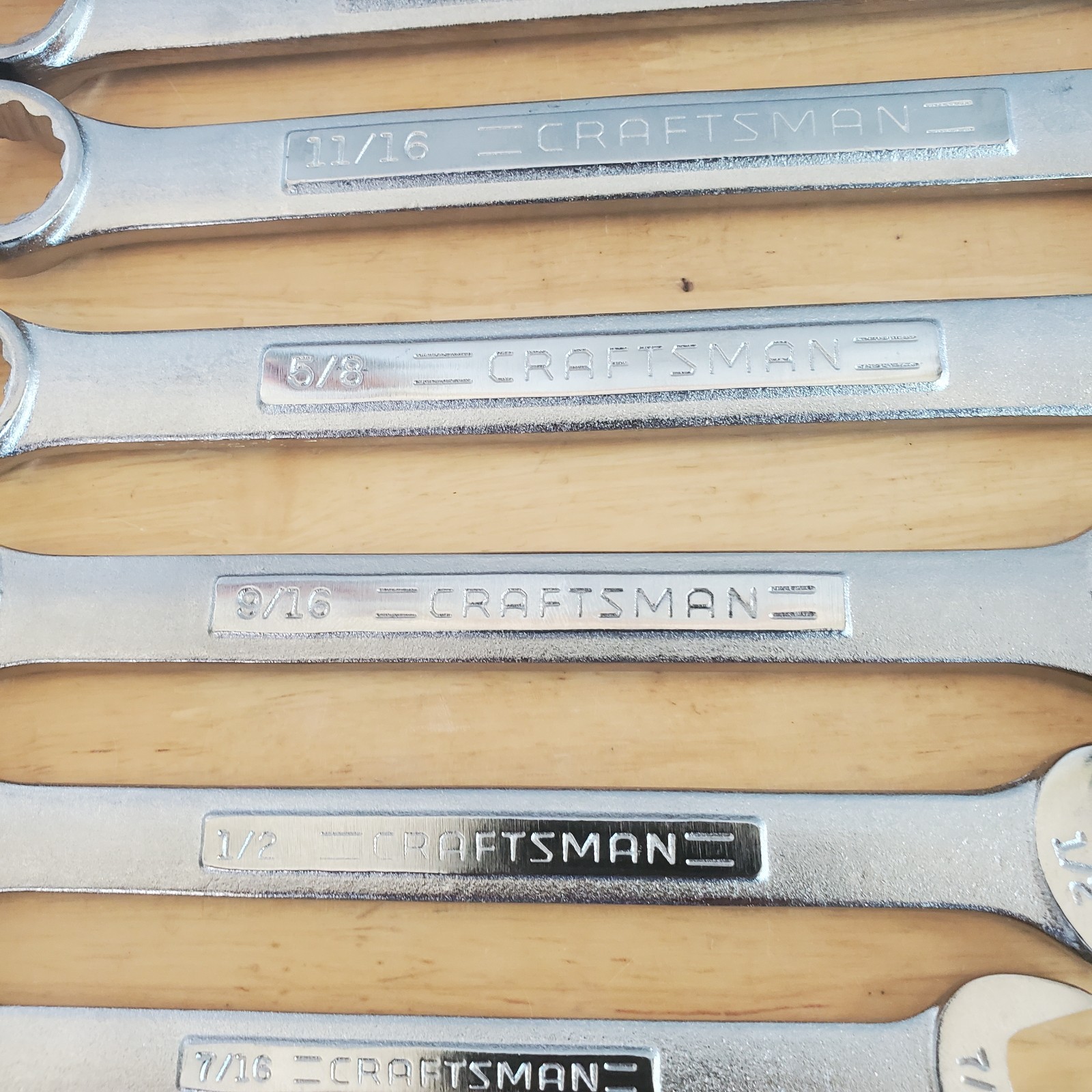 12pc Craftsman 12pt SAE Combination Wrench Set 1/4″ -7/8″ A-AD Series
