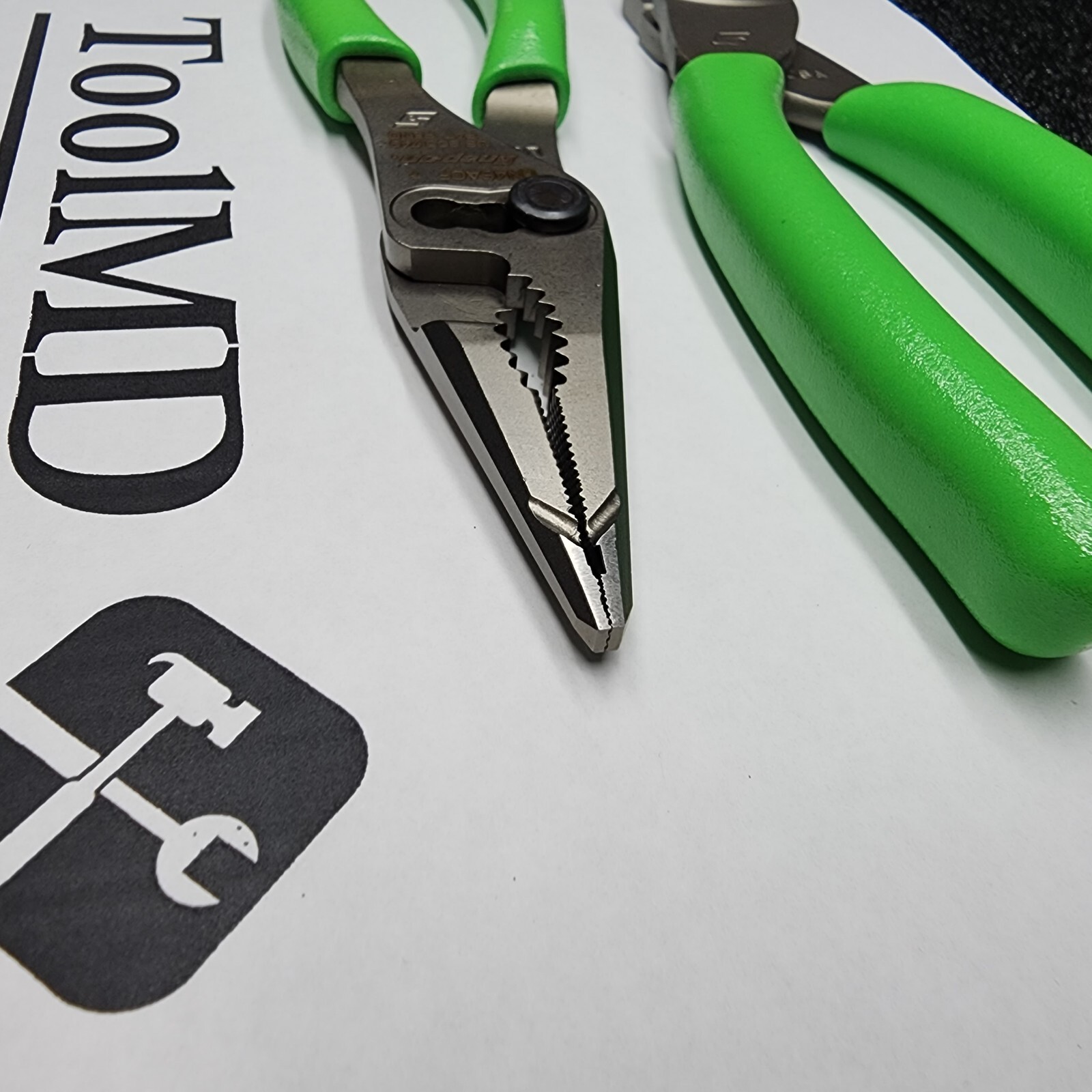 Snap-on Tools 2pc GREEN 7″ Long Nose Slip-Joint Pliers & Diagonal Cutter LN46ACF