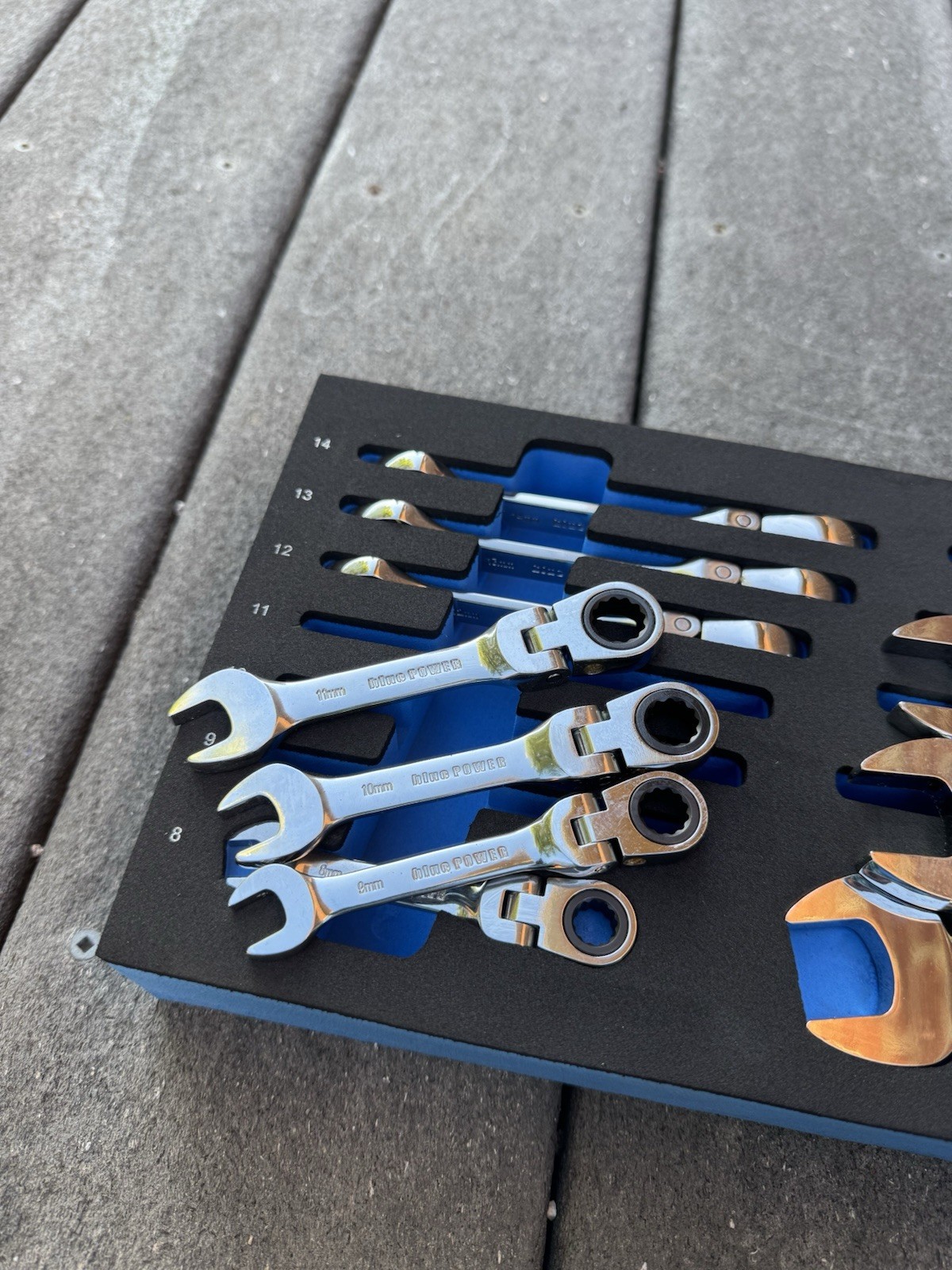 BPRW12MSST – 12 Piece Cornwell 72-Tooth Metric Stubby Ratcheting Wrench Set