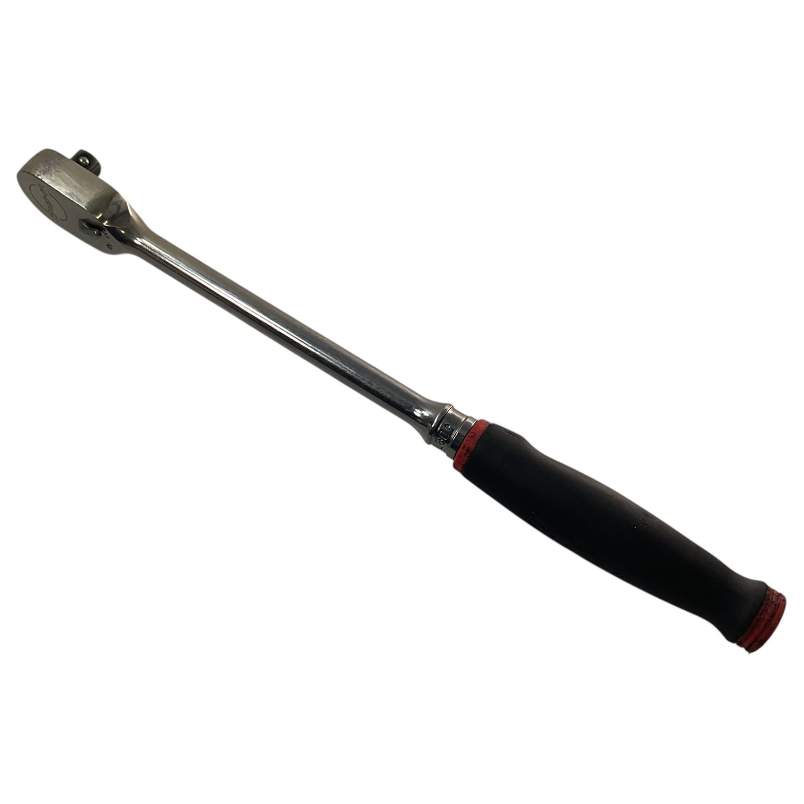 Snap-on Ratchet 3/8″ Drive FHL80 Sold As Pictured Mechanic Tool Red Soft Grip US