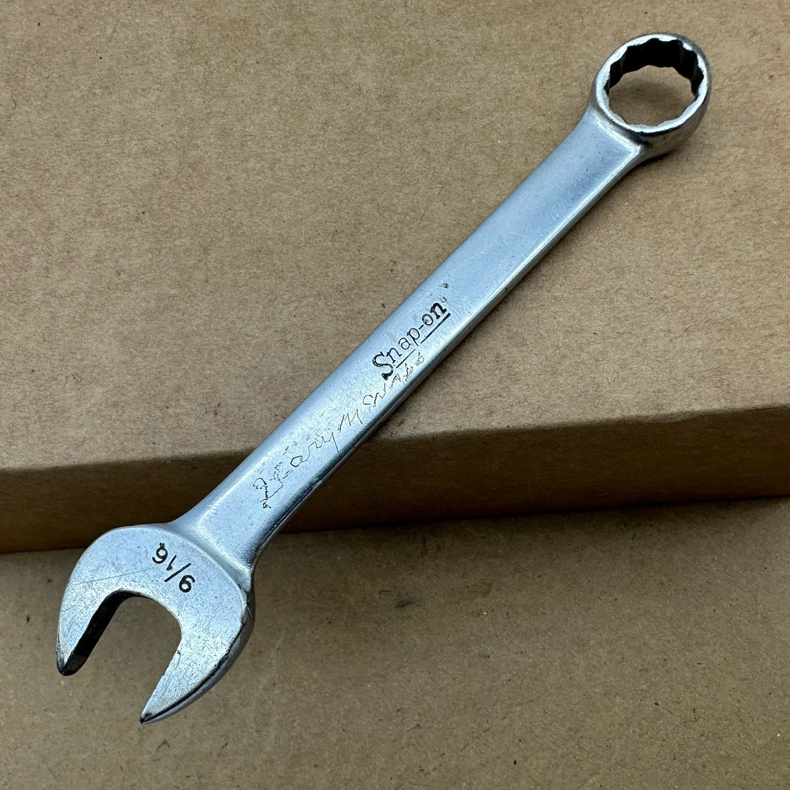 Snap On Tools OEX-180 12 Point Short 9/16″ Combination Wrench Vintage Made USA