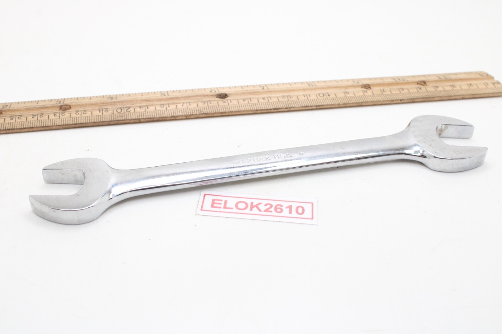 Snap-on Tools VO2022 5/8″ x 11/16″ SAE Chrome Open-end Wrench 7.75″ USA