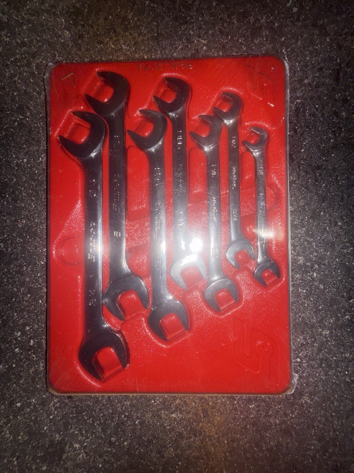 Snap On VS807B 7 Piece 4-Way Angle Head Open End Wrench Set New Sealed USA