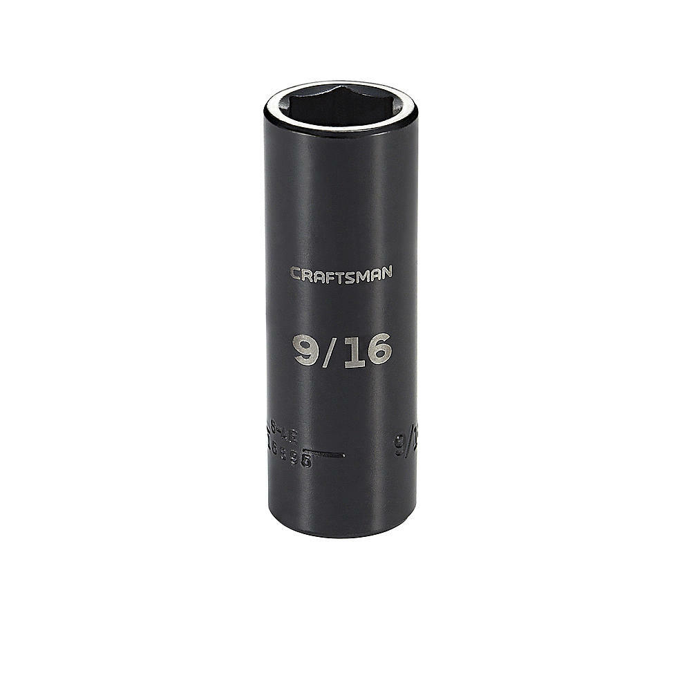 Craftsman 6pt. 1/2in. Drive Deep Impact LASER Etched Sockets SAE/Metric – Choose