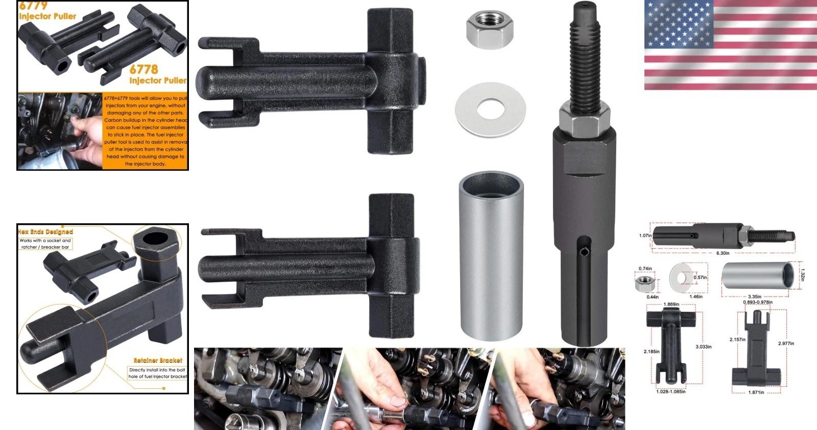Durable Injector Removal Tools for GM 6.6L Duramax – Easy Maintenance Solution