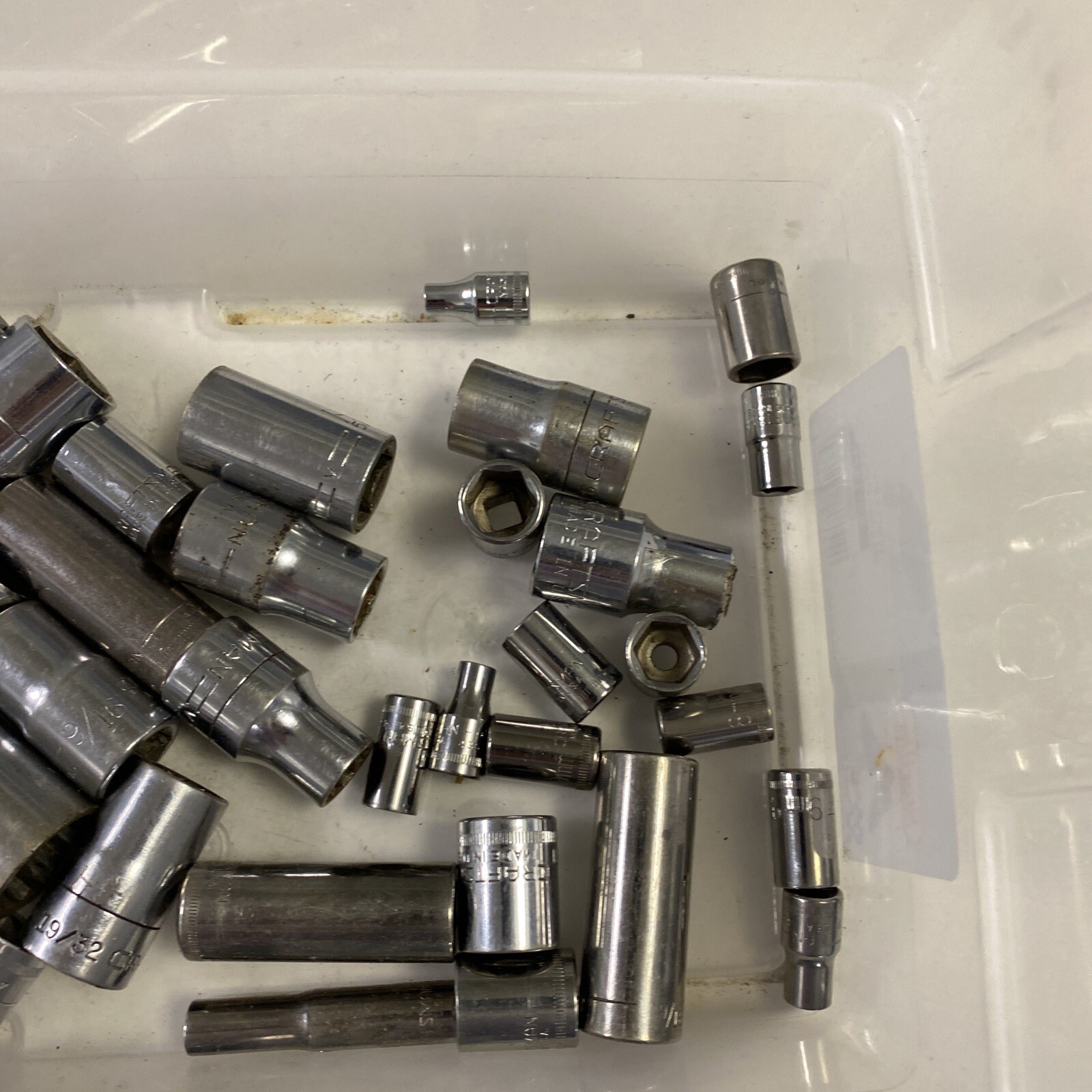 Huge Lot Of Assorted Craftsman Sockets Mult Drives And Sizes Some Vintage – 36mm