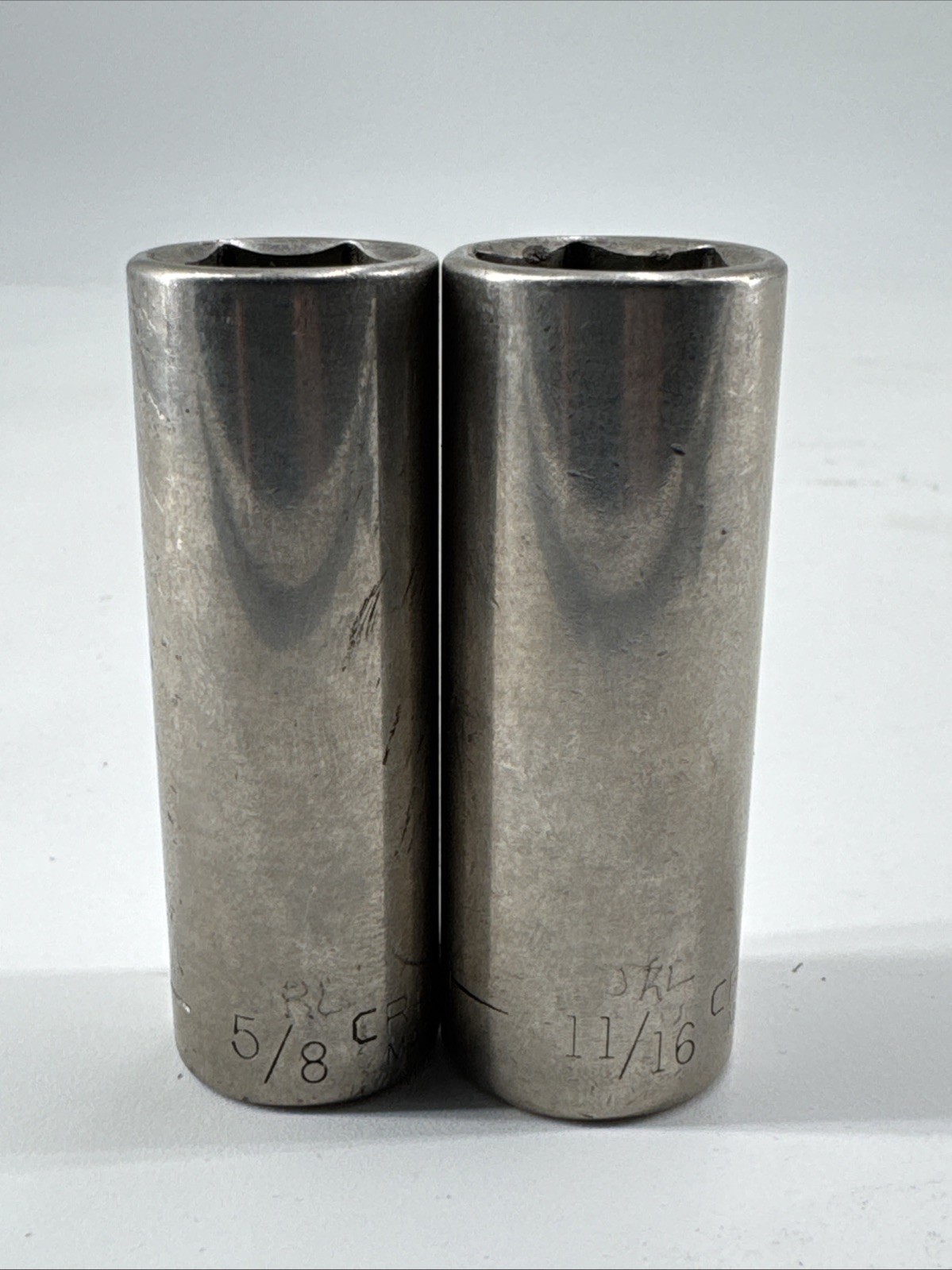 Craftsman USA G1 Series SAE Deep Well Sockets – 5/8″ and 11/16″ Sizes Lot of 2