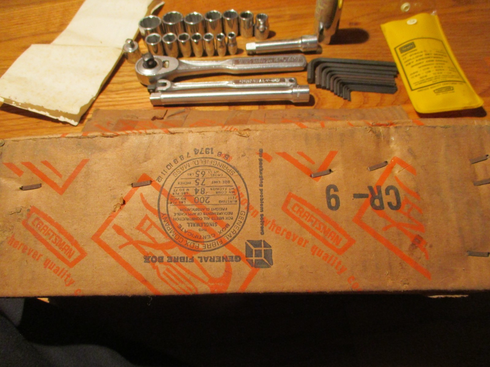 Sears Craftsman USA 31 Piece Tool Socket Set 33235 in The Moore Co. box