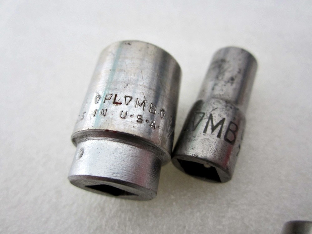 Vintage Plomb 1/4″ Drive SAE Socket Set Sliding T & Case Made in USA