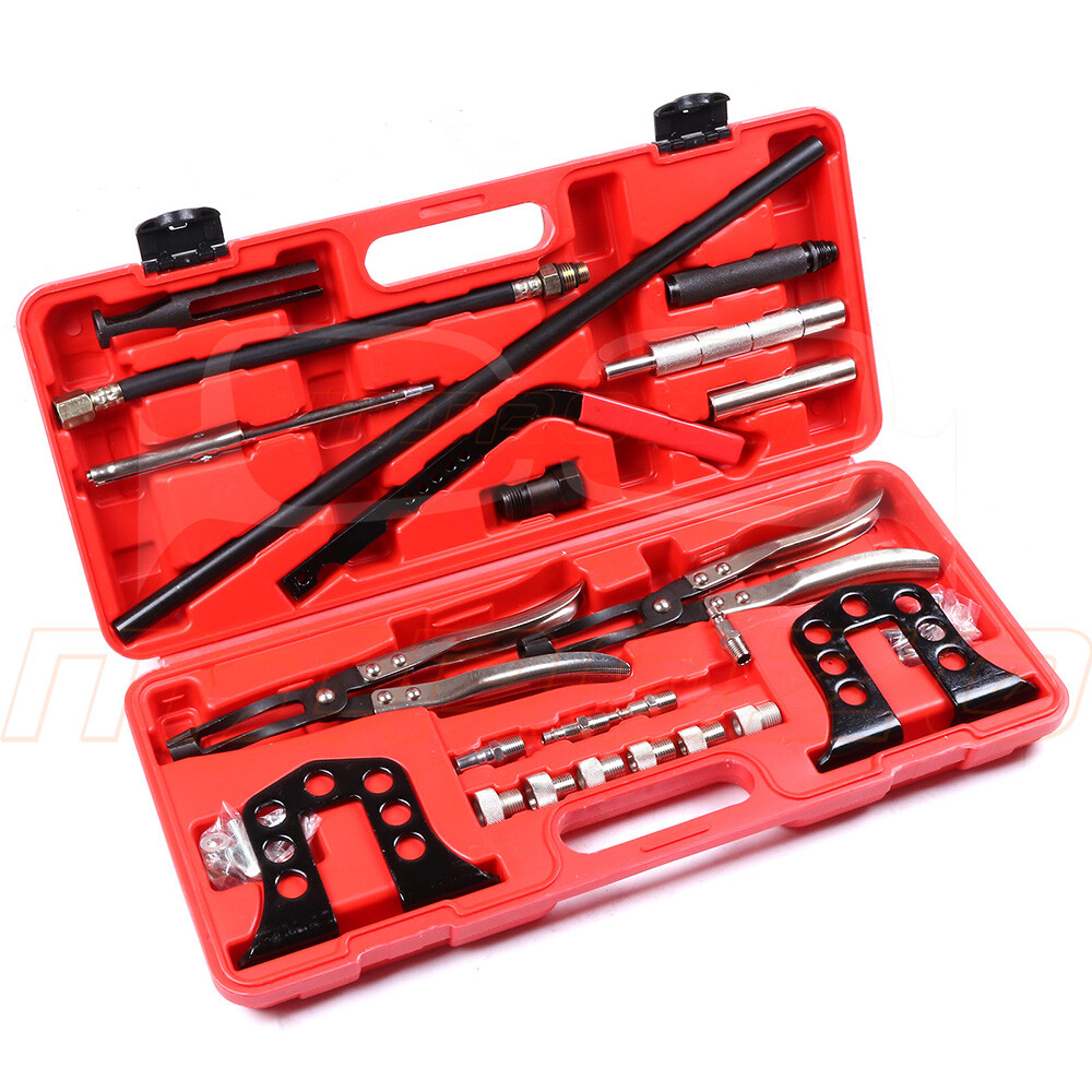 23x Steel Valve Spring Compressor Stem Seal OHV OHC Installer Remover Tool Set
