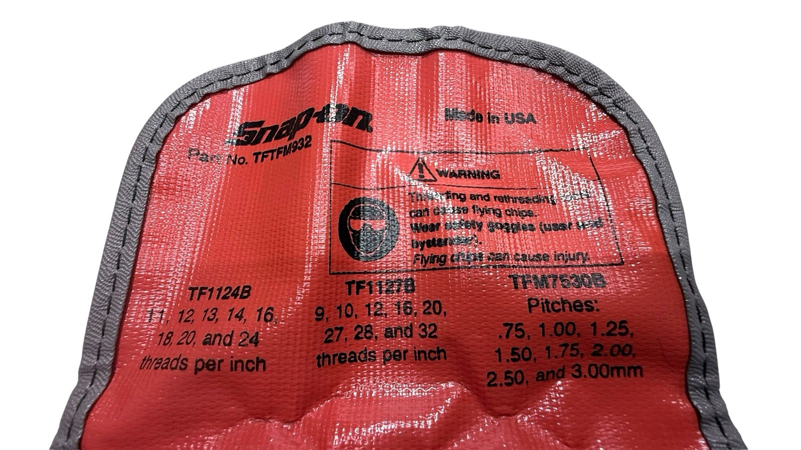 Snap-on Thread Restoration File Set SAE/Metric TFTFM932 NOS