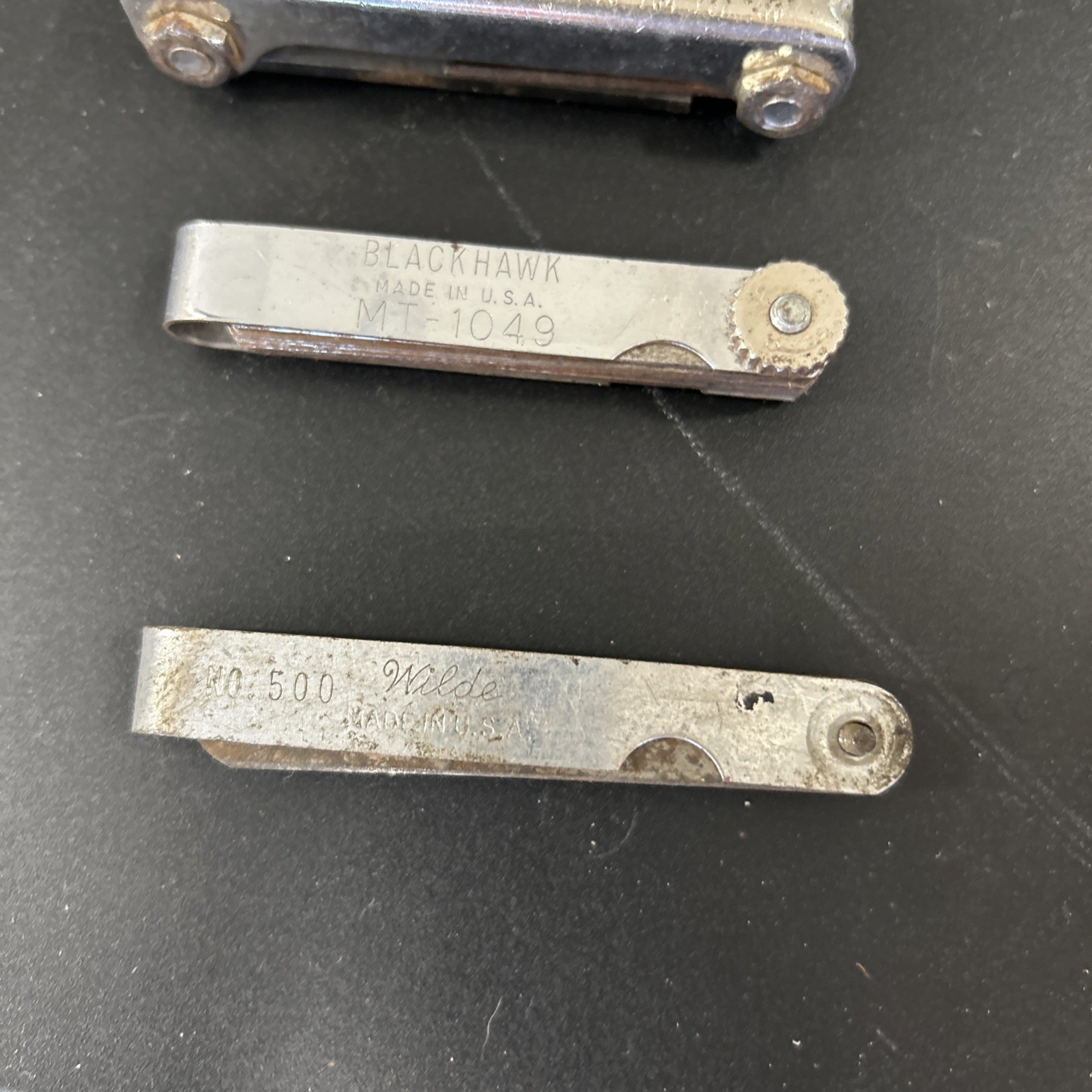 Lot 3 Vintage Feeler Gauge Blackhawk MT-1049 WIDE 500 EKLIND TOOL