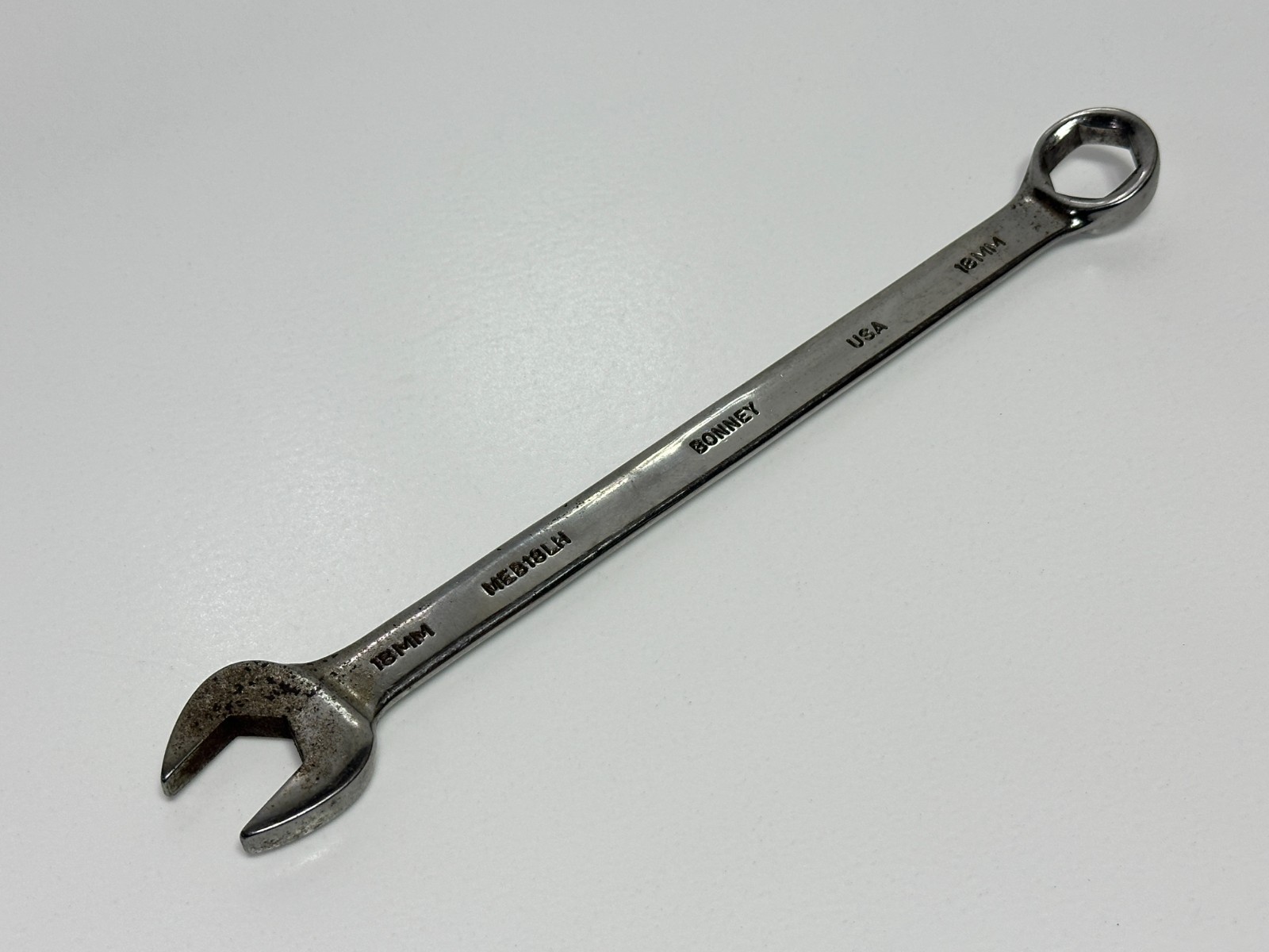Bonney Tools USA MEB18LH Metric 18mm Combination Wrench, 6 Point