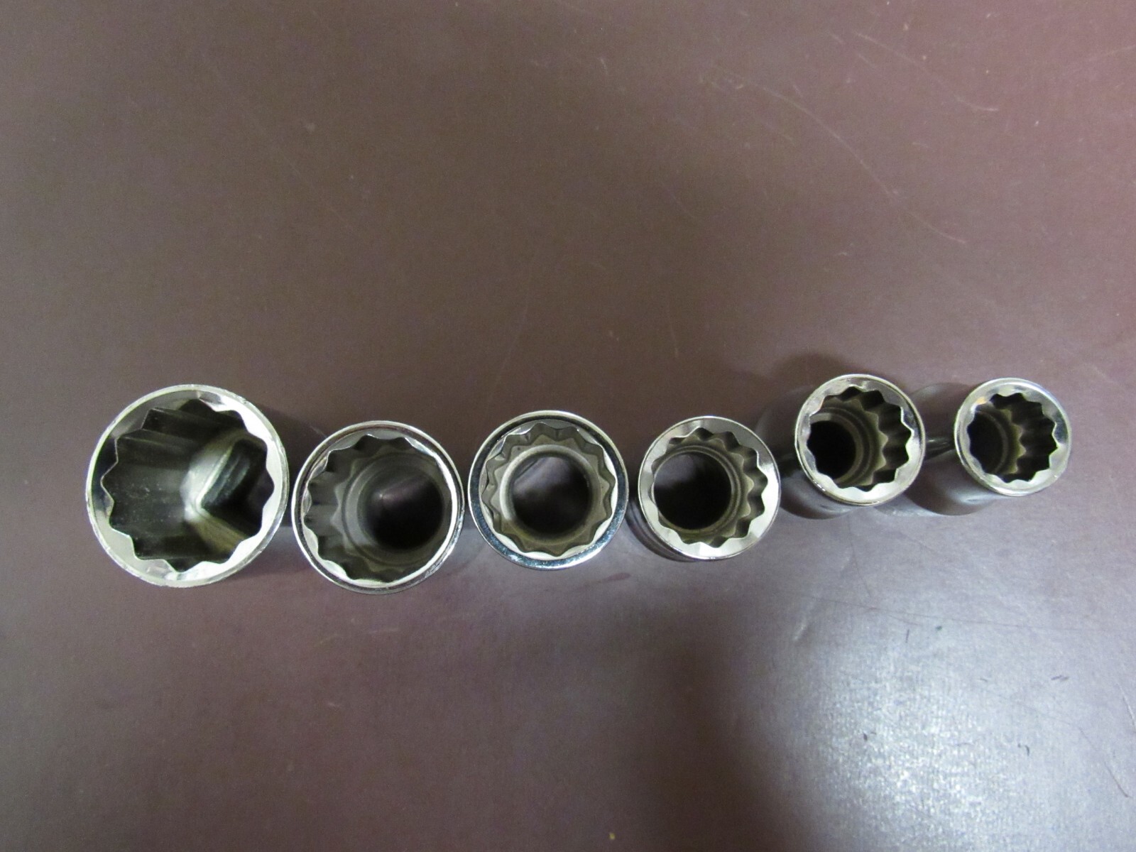 Craftsman USA 6 Pcs SAE Socket Set:7/18-13/16″ with 1/2″ Dr. G Series, I#C475