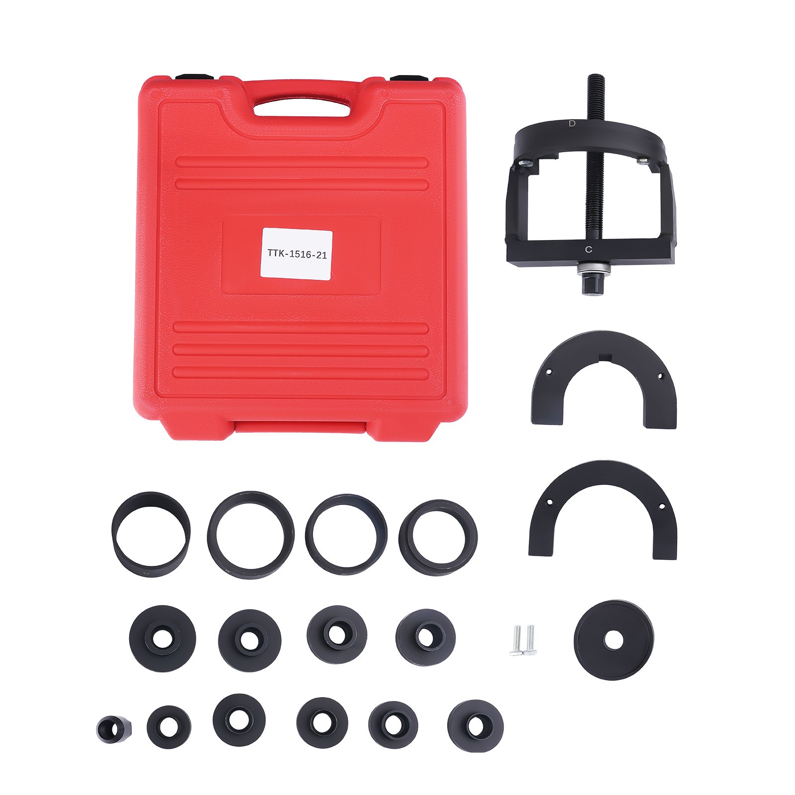 21PC Front Rear Wheel Hub Bearing Puller Kit Remover Carbon Steel Tool Set