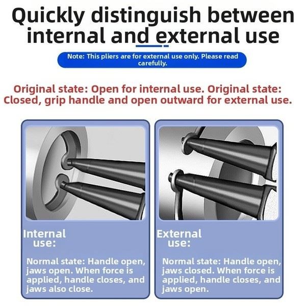 90 Degree Extended External Circlip Pliers for Deep Hole Snap Ring Removal Tool