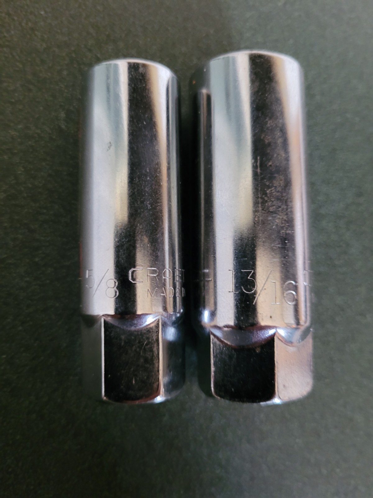 Craftsman G Series 3/8″ Drive 5/8″ & 1/2″ Drive 13/16″ Spark Plug Sockets USA