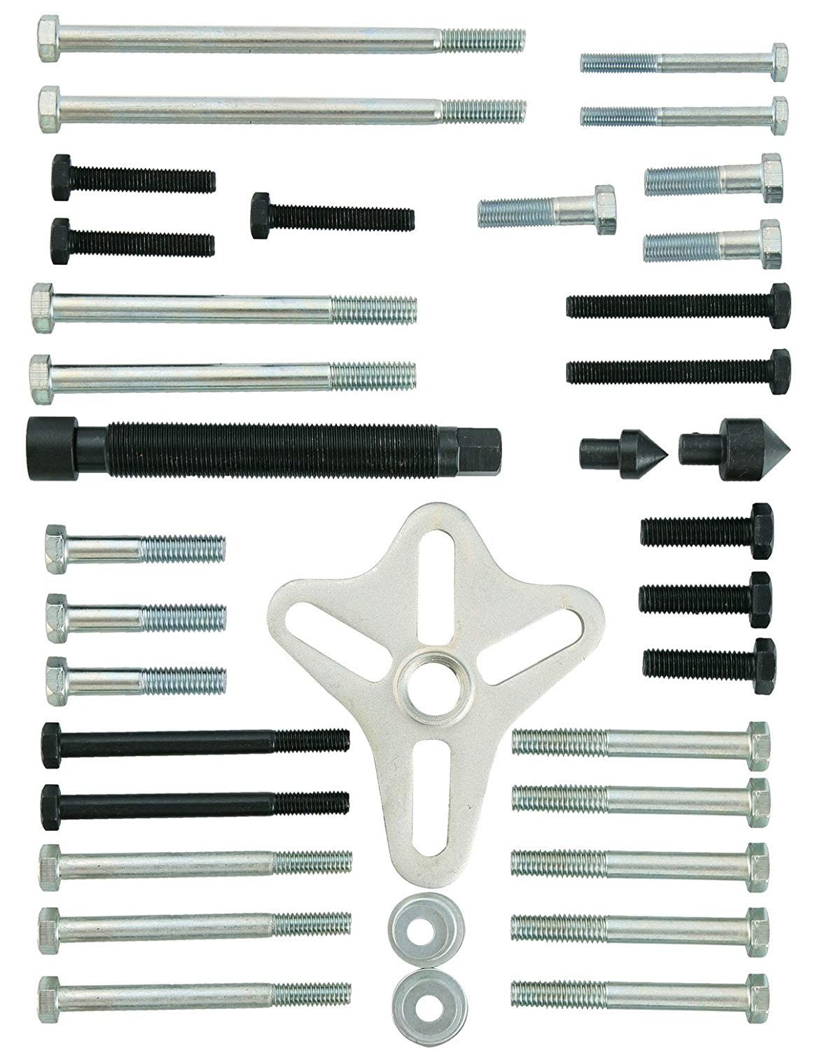 46PCS Harmonic Balancer Puller Set, Steering Wheel Puller Kit Steering Wheel …