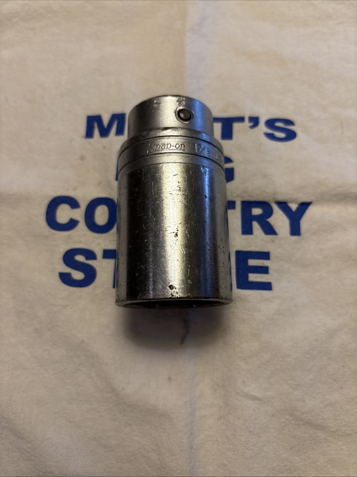 Vintage Snap-on Tools USA 3/4″ Drive 6pt 1-7/16″ Deep Chrome Socket LS-462