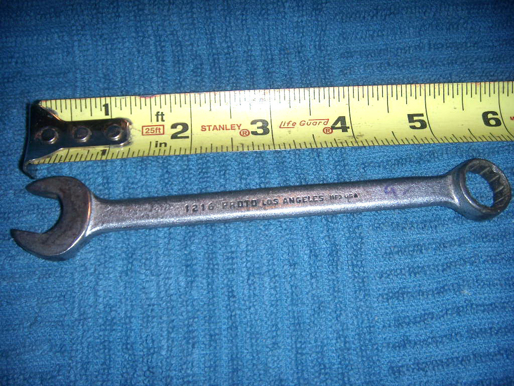 2 Porto Los Angeles #1216 & 3018 1/4 x 5/16 open end wrench USA