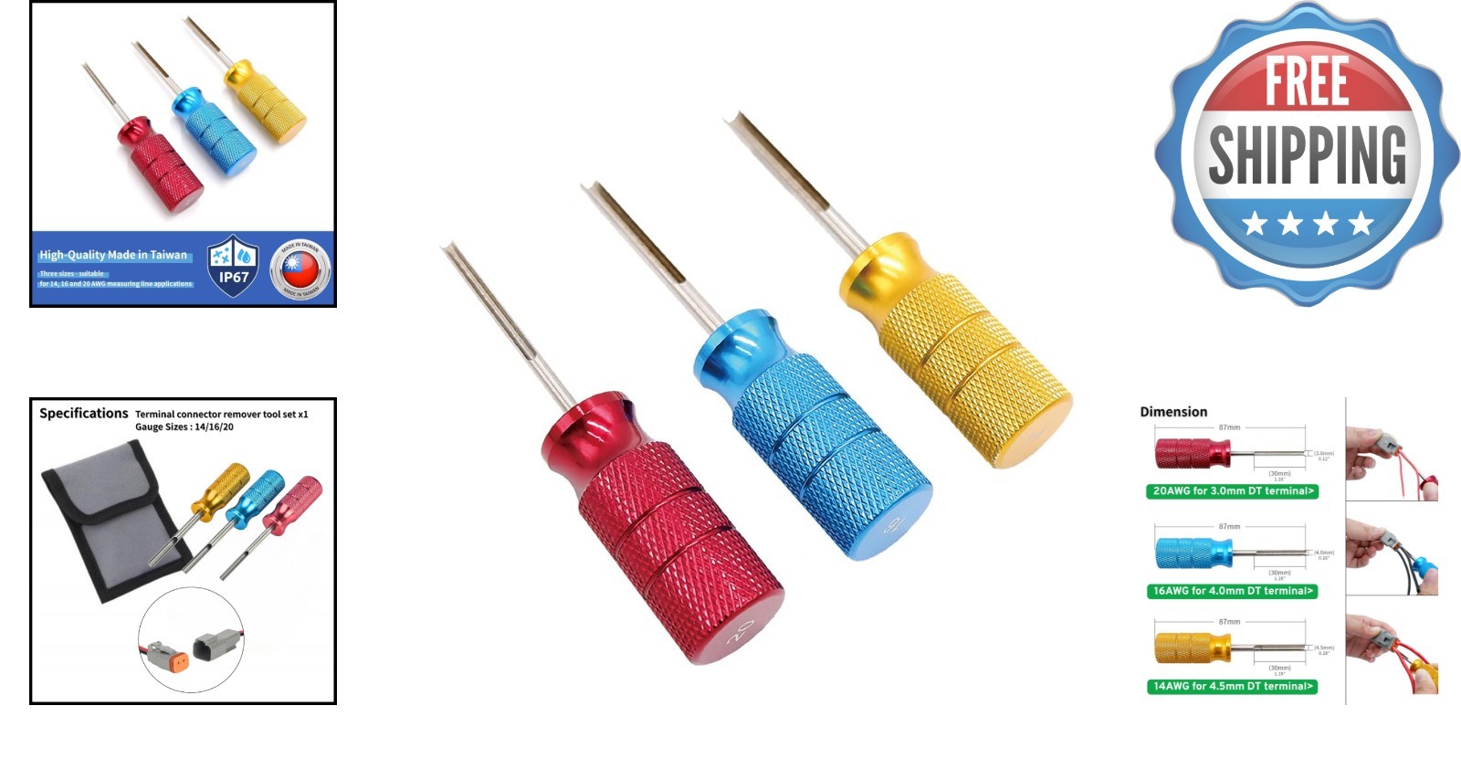 Stainless Steel Connector Removal Tool Set for Mechanics – 9001