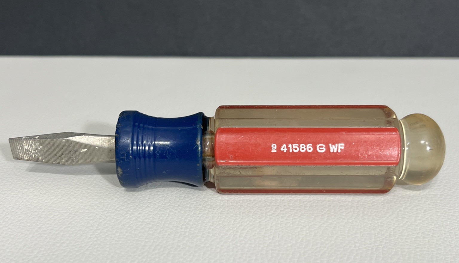 Vintage Craftsman USA Super Stubby Slotted Flat Screwdriver 41586 G WF 5/16”