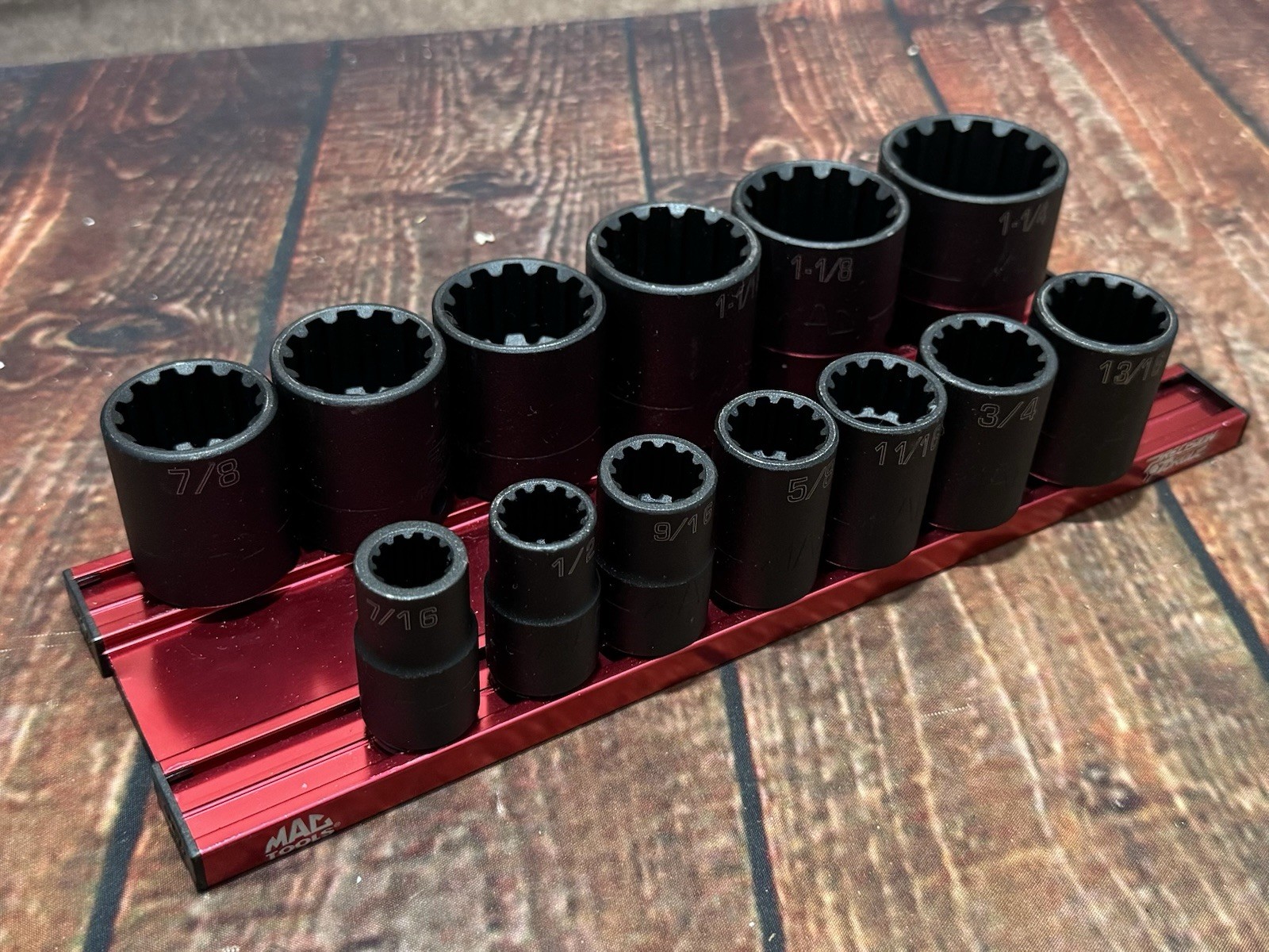MAC Tools SVP13SBRPT 13pc 1/2in. SAE Spherical Impact Socket Set