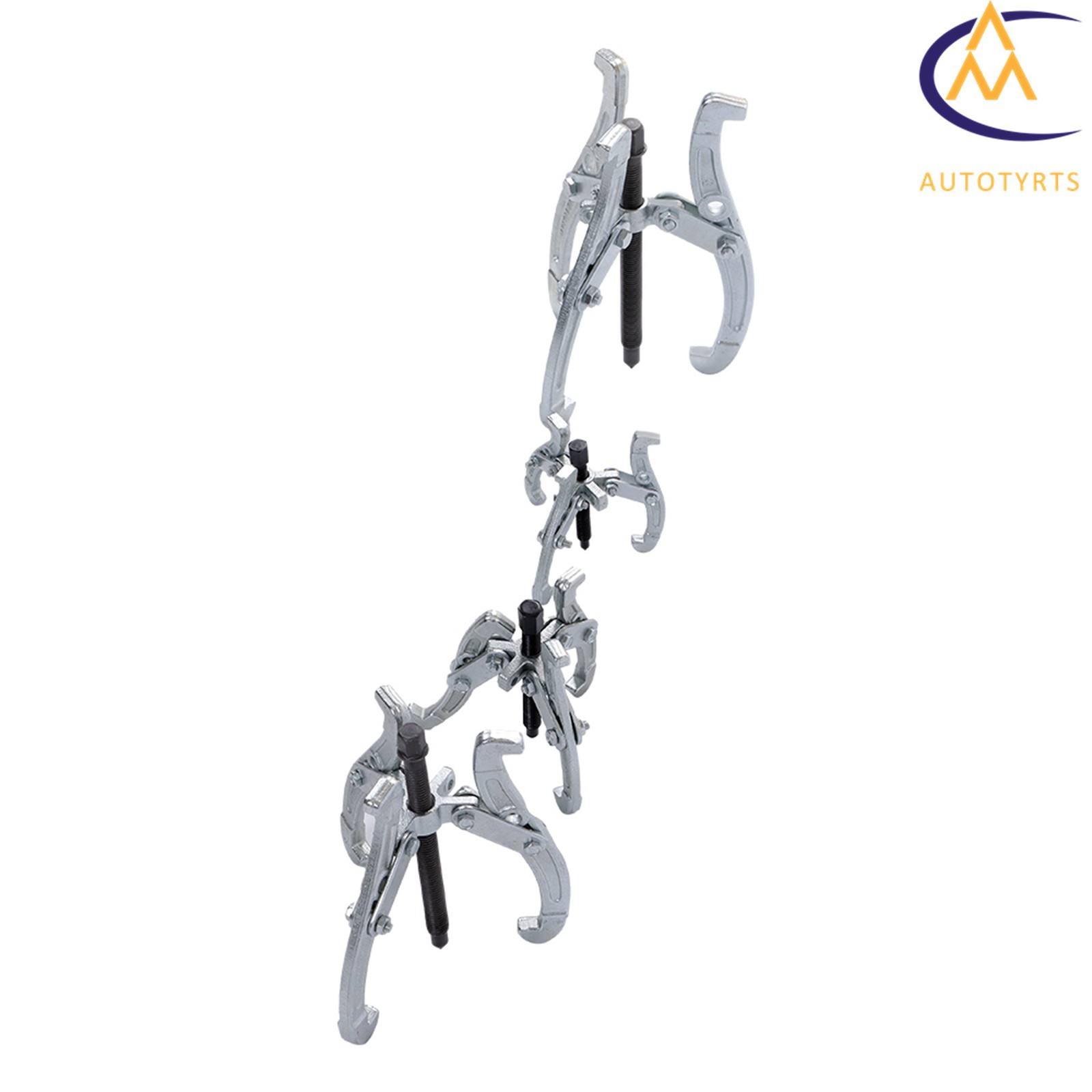 3″ 4″ 6″ 8″ Gear Pulley Bearing Puller Removal Tool 4PCS Gear Puller 3-Jaw Set