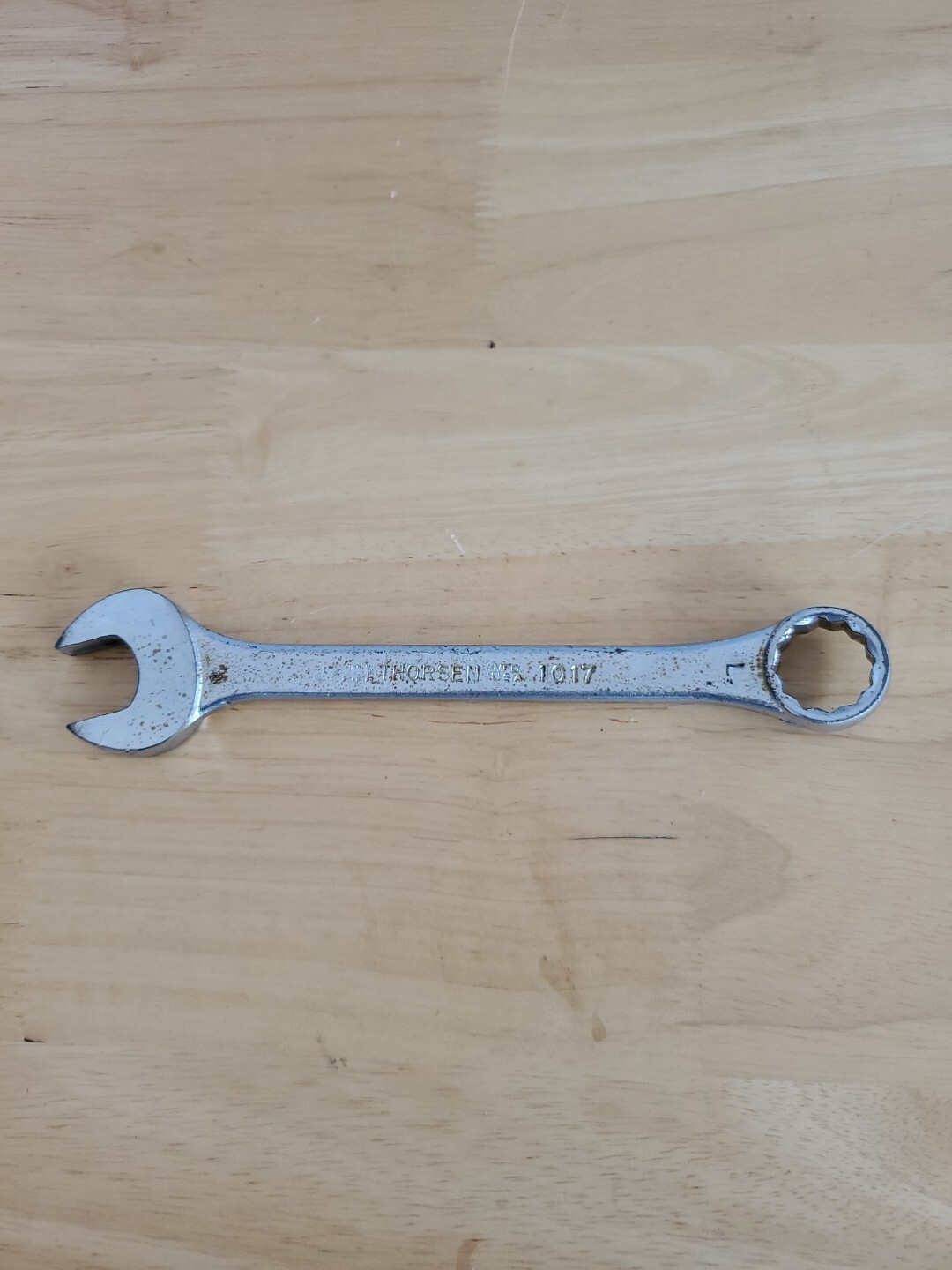 Vtg Thorsen 17mm 12 Point Combination Wrench 1017 USA Made
