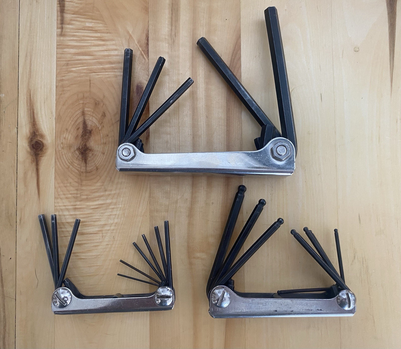 Snap-on Tools Folding Hex Key Sets – Set of 3 – Made in USA