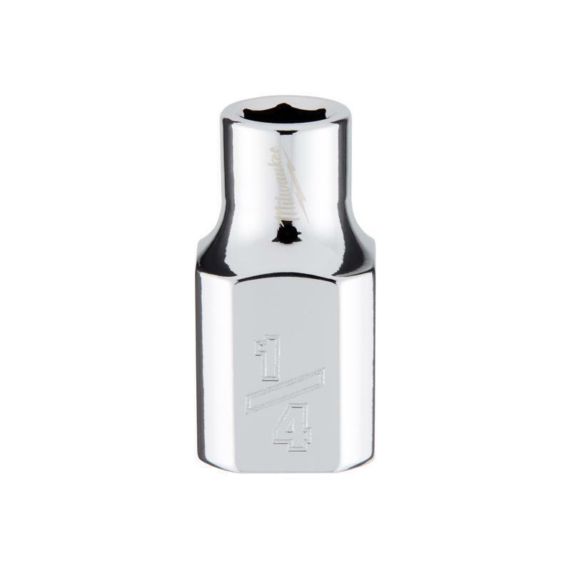 Milwaukee 1/4 in. X 3/8 in. drive SAE 6 Point Standard Socket