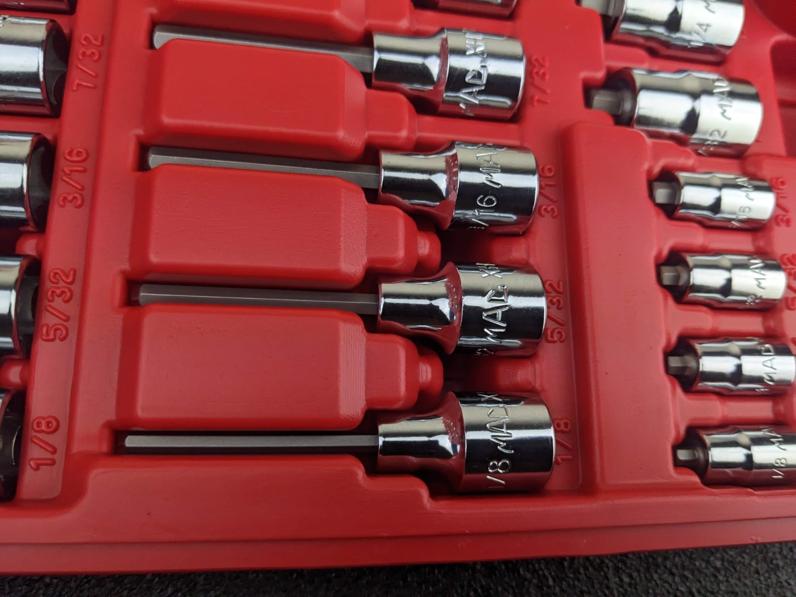 #bo766 Mac Tools SXH60B 60 PC. 3/8″ Master Hex Driver Socket Set EXCELLENT