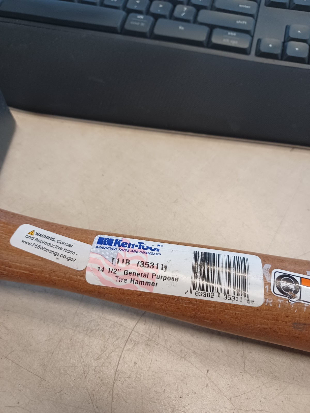 KEN TOOL 35311 T11B GENERAL HAMMER WOOD HANDLE Minor Blemish