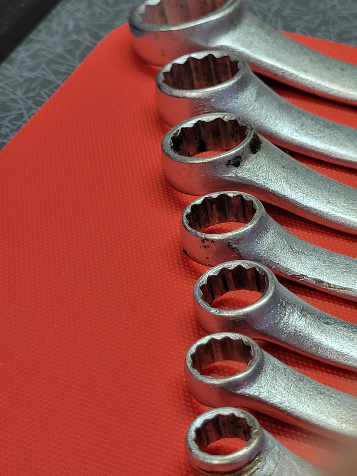 Craftsman USA Flying =V= 7pc Double Box End Wrench Set 3/8″ thru 1″