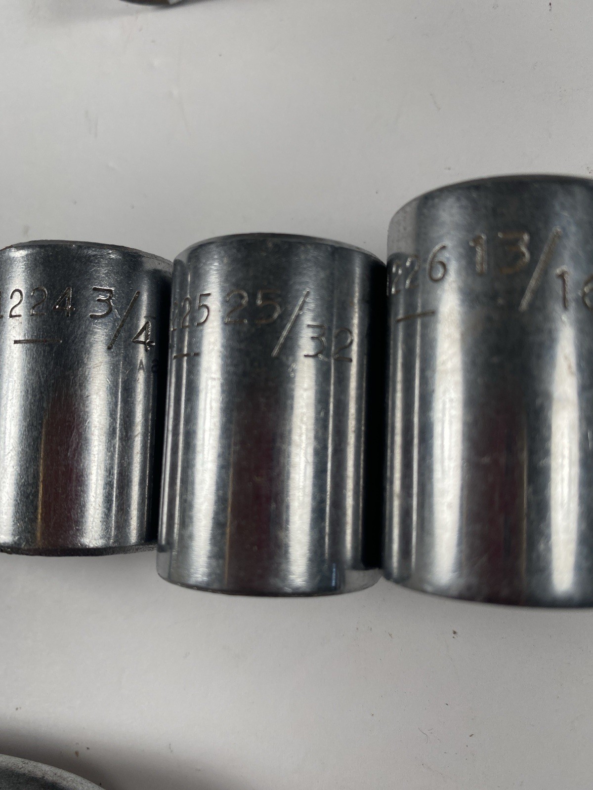 Vintage Fairmount USA Socket Set Lot 21 Pc Deep Std Handles SAE