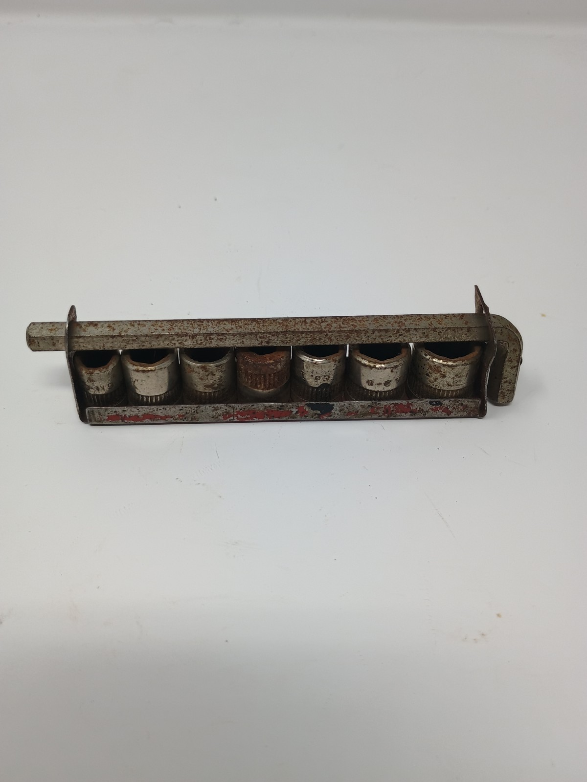 Vintage Hex Drive Socket Set with Hexagon Allen Wrench & Tray