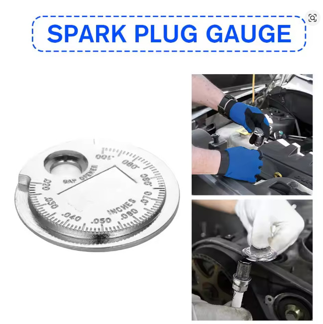 Coin- Type 0.6-2.4mm Spark Plug Gap Gauge Measurement Tool Auto Ignition spark