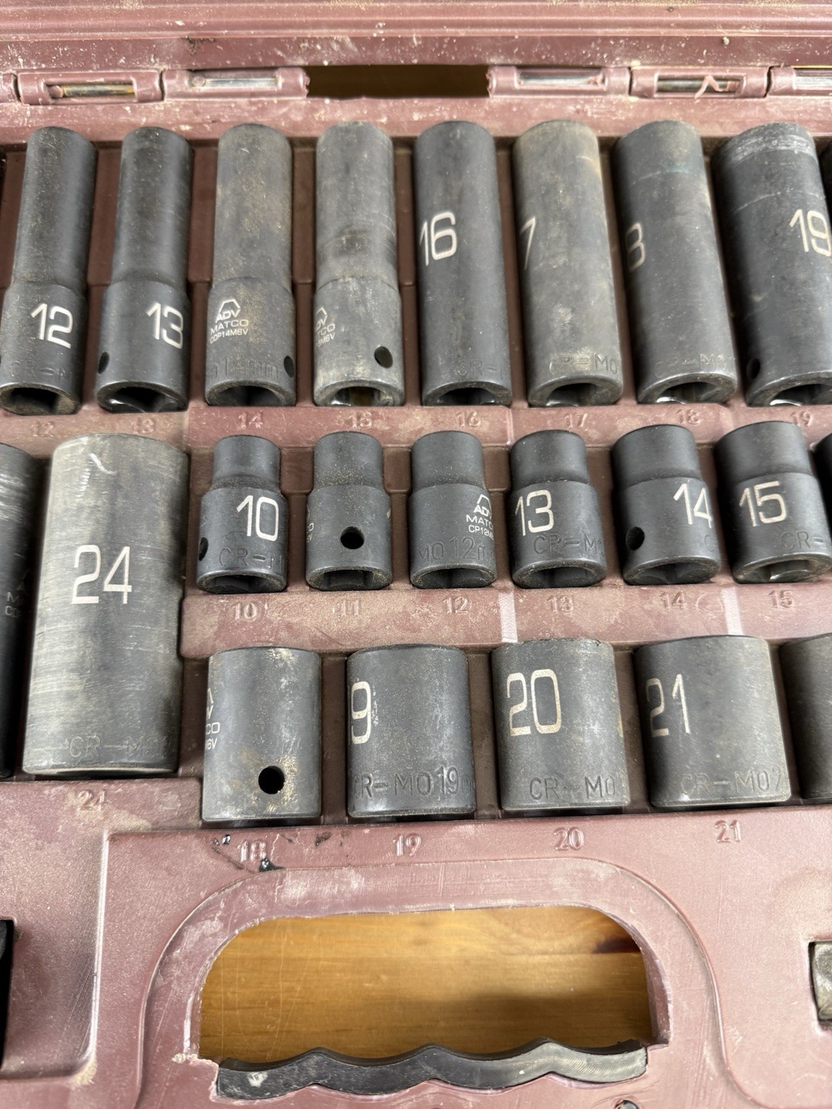 MATCO SCPM306V 30-PC 1/2″-DR METRIC 6-PT ADV SHALLOW & DEEP IMPACT SOCKET SET