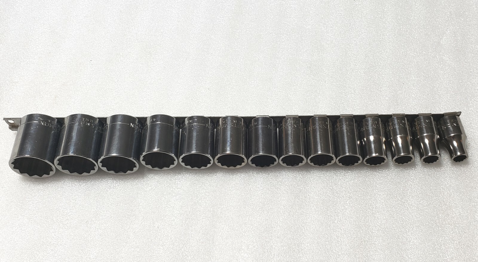 Craftsman SAE 14pc Socket Set, G-Series 1/2 Drive, 3/8″ thru 1-1/8″, USA Nice