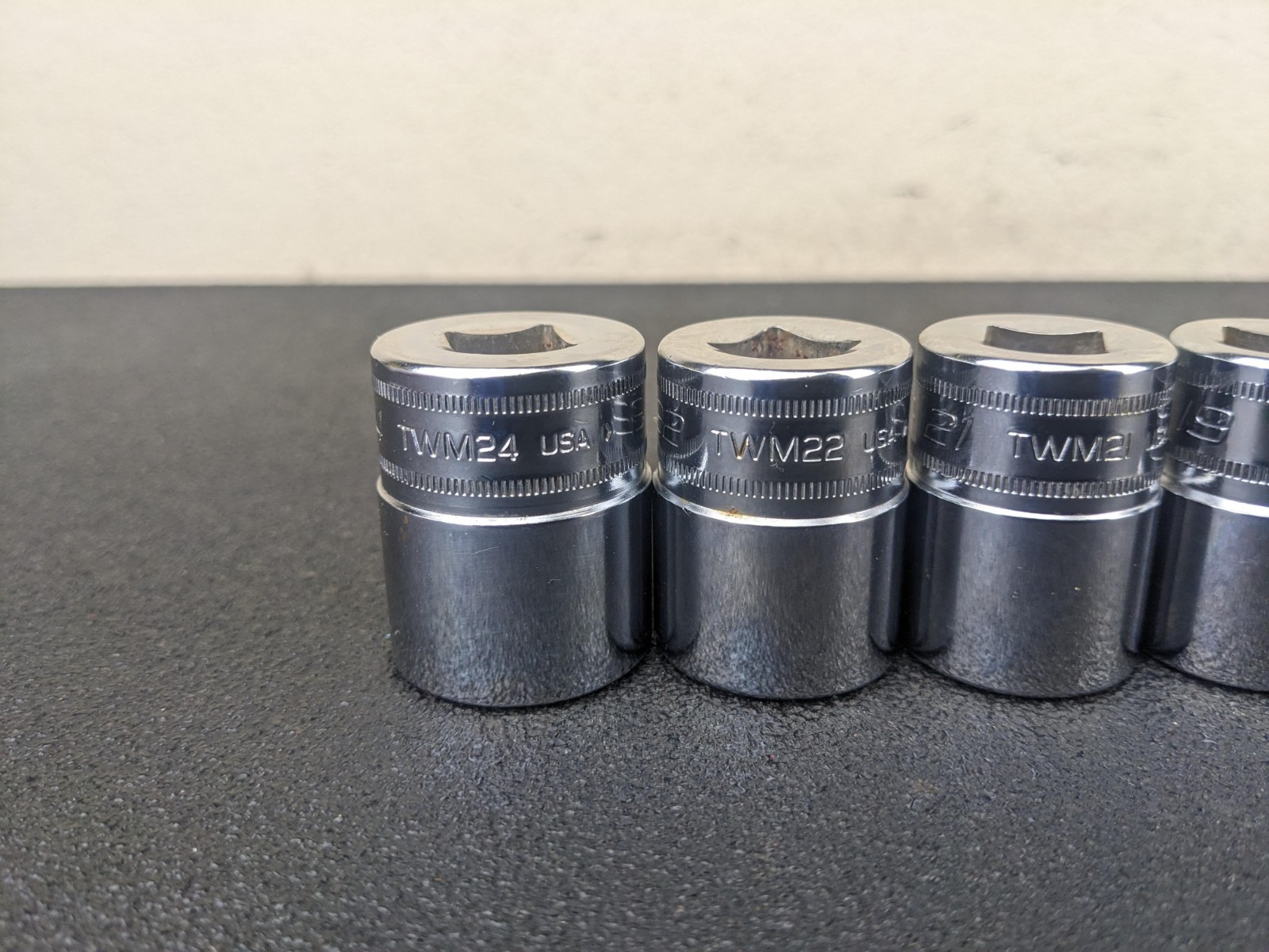 #bp494 Snap On 11pc 6 Point 1/2” drive Shallow Socket Set 24mm