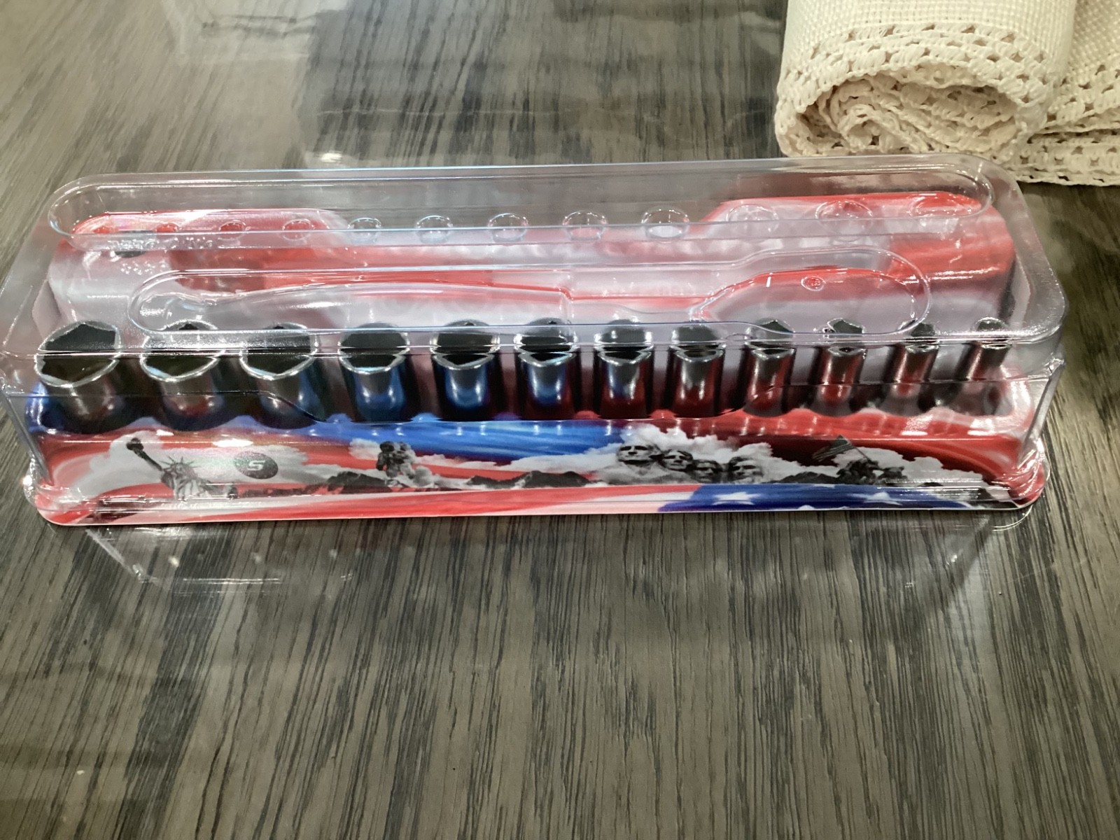 Snap-On Tools 3/8 Metric Socket Set In 250th Anni Tray Red White Blue 212FSMS