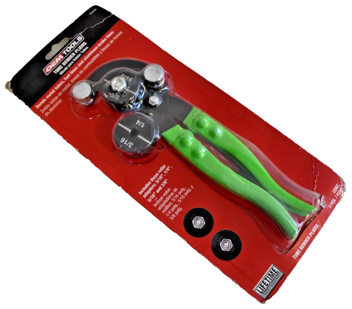 OEM TOOLS 25440 Tube Bender Pliers HVAC Brake Lines Fuel Line 4 Sizes