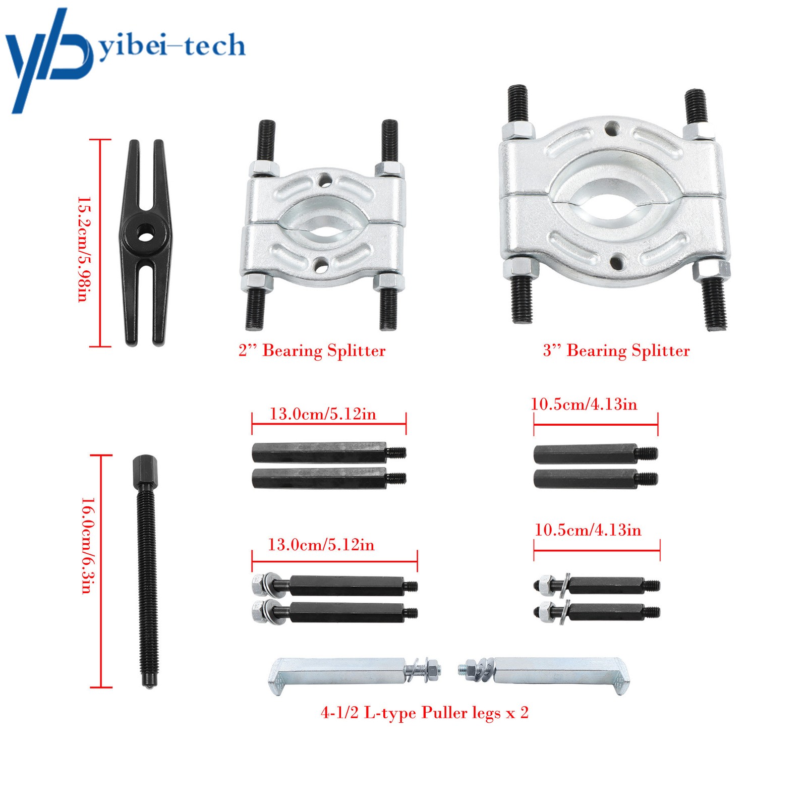 5 Ton Capacity Wheel Hub Axle Puller Set Heavy Duty Bearing Separator Puller Kit