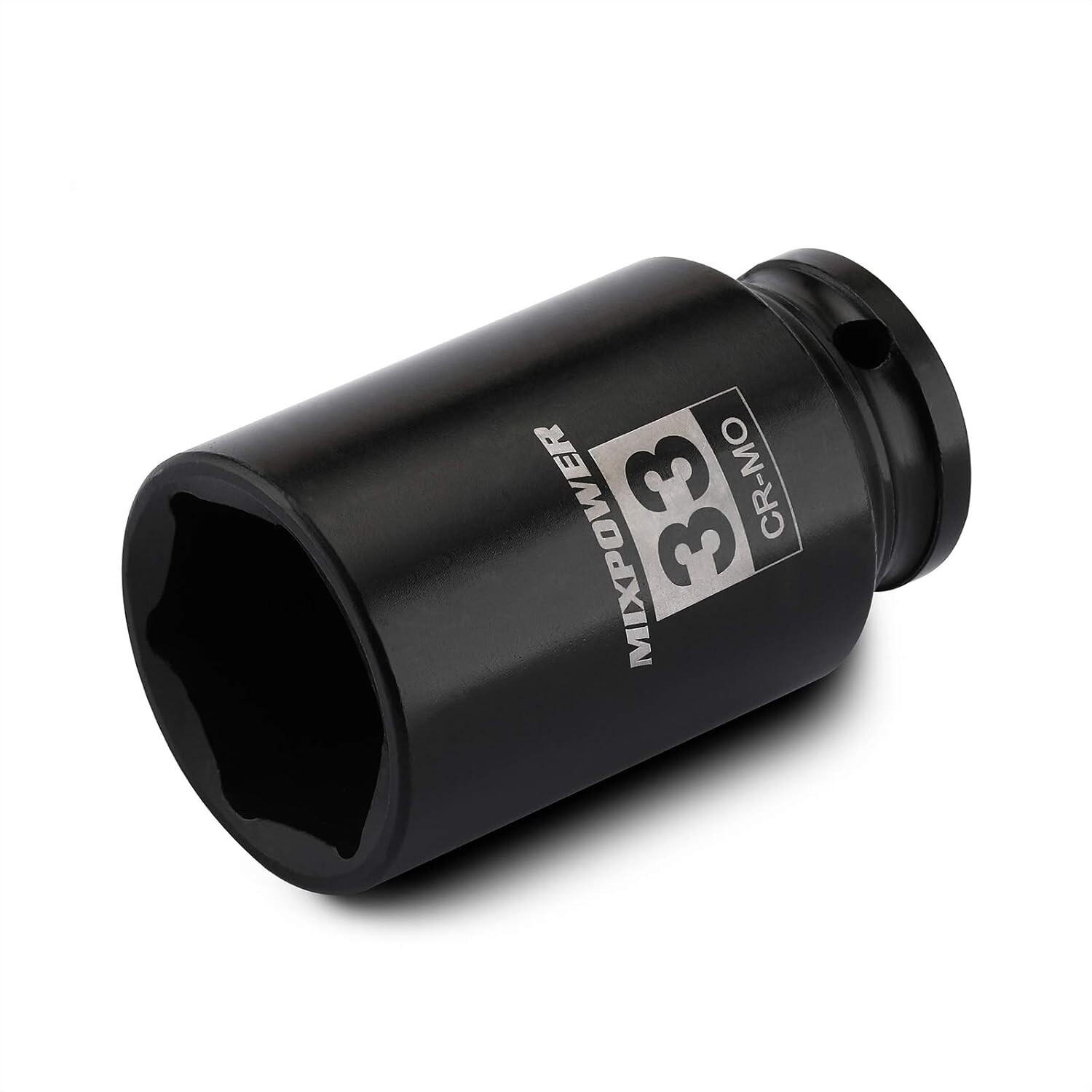 33 mm Impact Grade Socket, 1/2″ Drive, Chrome Molybdenum Steel, 6-Point Design