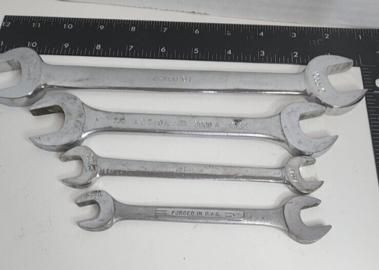 Armaloy 15/16 X 1 Inch Open End Wrench, USA 1033- C w/ other Wrenchs estate sale
