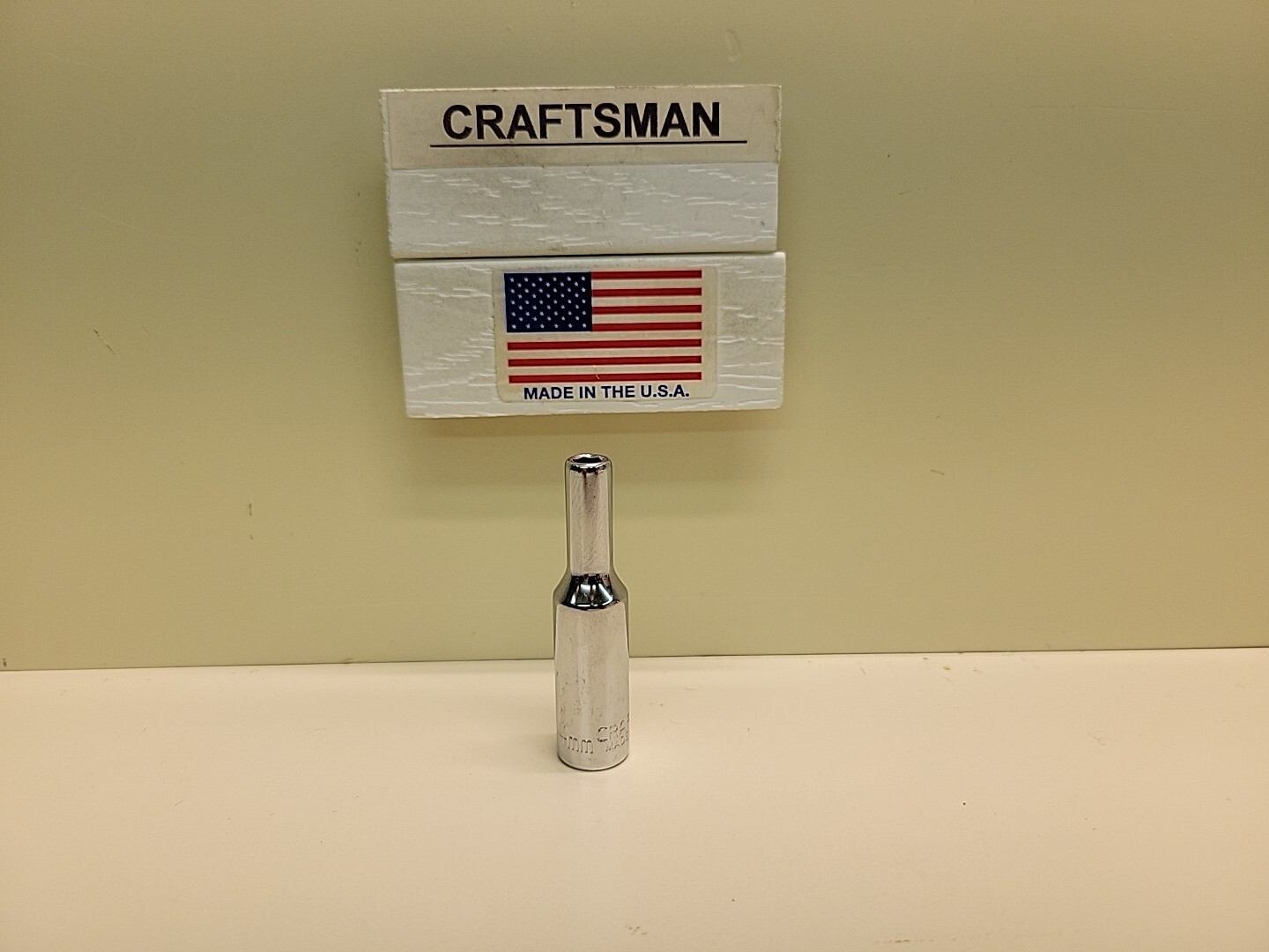 Craftsman 44401 4mm Metric Socket 1/4″ Drive Deep Standard EE New Old Stock USA