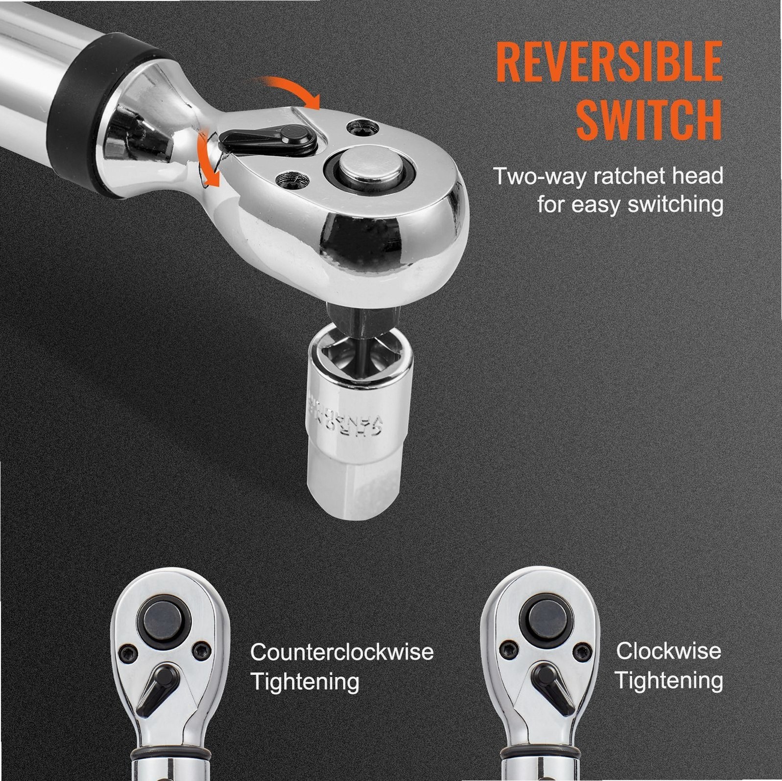 3/8 Drive Digital Torque Wrench ±2% Precision 3 Operating Modes